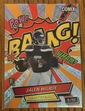2025 Wild Card Comix Jalen Milroe Cross Hatch #5/15 Seattle Seahawks RC