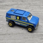 Vintage Hot Wheels 1990 Simpsons Family Camper Van #9113 Scene Machines Blue