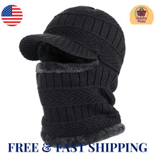 Winter Balaclava Beanie Hat Full Face Mask Windproof Fleece Hood Kniten Warm Cap