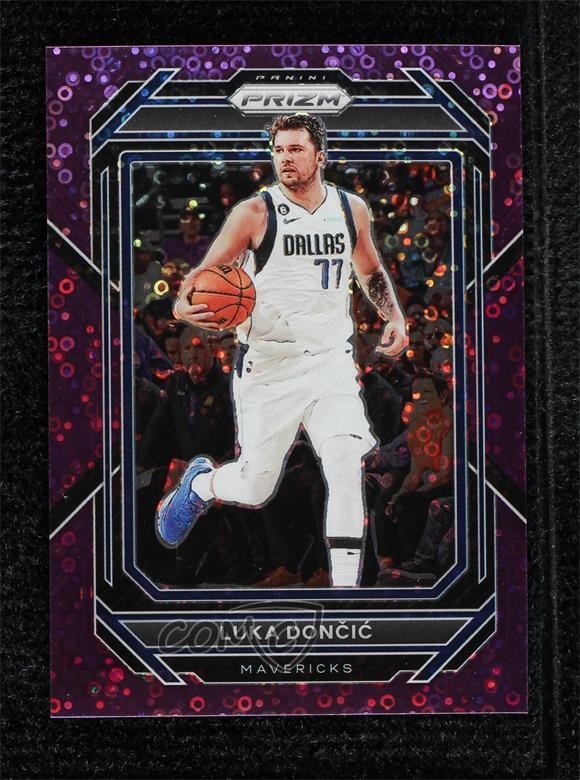2022-23 Panini Prizm Fast Break Purple Prizm 72/75 Luka Doncic #196 8e3