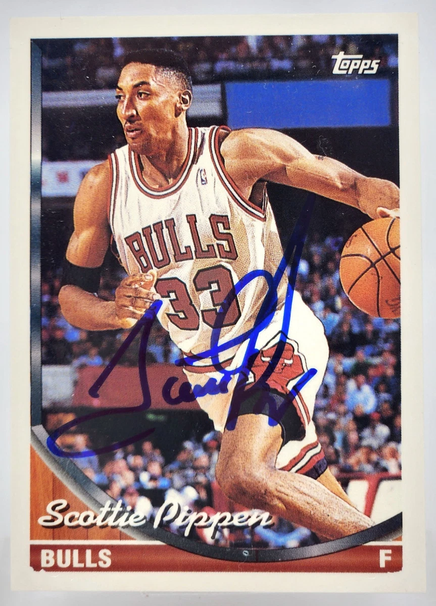 Scottie Pippen Basketball Autographed Sports Trading Cards