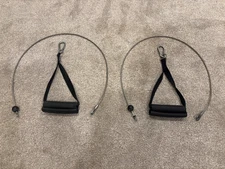 Bowflex Power Pro XTL 43" Rod Hook Cables with Handles Clips NO HOOKS