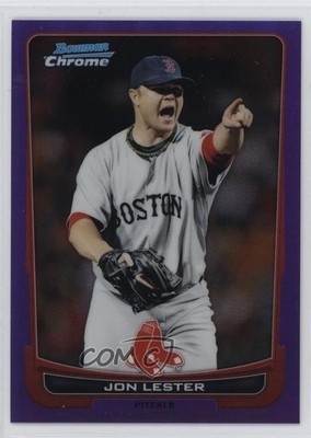 2012 Bowman Chrome Purple Refractor 78/199 Jon Lester #116 03xg