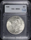 1926 Peace Dollar ICG MS-62