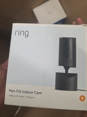 Ring Pan-Tilt Indoor Cam | 360° coverage, HD video, Two-Way Talk - Black