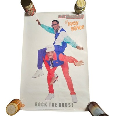 DJ Jazzy Jeff & The Fresh Prince Rock The House VTG 1987 Promo Poster 24x36 RCA