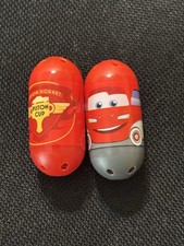 2 MOOSE TOYS 2011 DISNEY CARS MIGHTY BEANZ COLLECTOR'S TIN EXCLUSIVE BEANZ