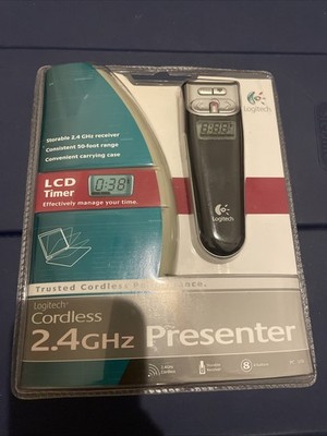 Logitech 2.4 GHz Cordless Presenter With LCD Timer - Sealed New 
