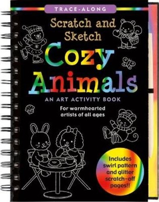 Peter Pauper Press Martha Zschock Scratch & Sketch Cozy Animals (Spiral Bound)