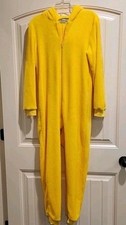 Unisex Cosplay Pikachu Halloween One-Piece Body suit Fluffy Costume, Youth XL