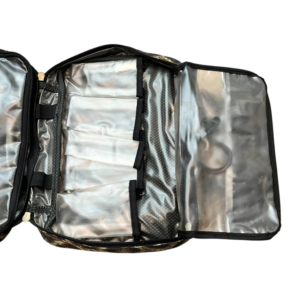 RICARDO Safari Rover Tapiz Leopardo ORGANIZADOR DE VIAJE - BOLSA DE COSMÉTICOS con etiqueta de nombre Foto 4 de 4