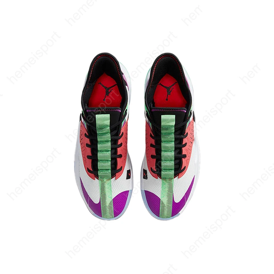 Air Jordan Jordan React Elevation Pf branco hipervioleta CK6617-101 - Imagem 4 de 4