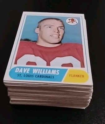 1968 Topps Football Lot - 71 Different - W/ Ed Meador and Dave Williams