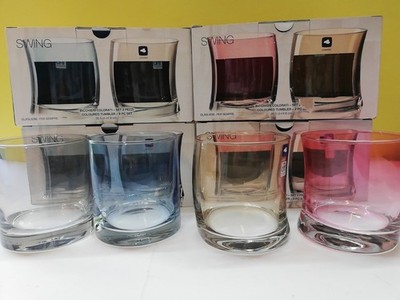 Leonardo Swing Colors Handmade 8 Bicchieri In Vetro COLORI Glass Verre