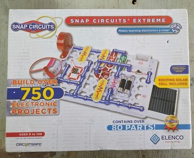 Elenco Snap Circuits Extreme SC-750 STEM Electronic Discovery Kit NEW Open Box