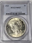 1923 Peace Silver Dollar MS63 PCGS
