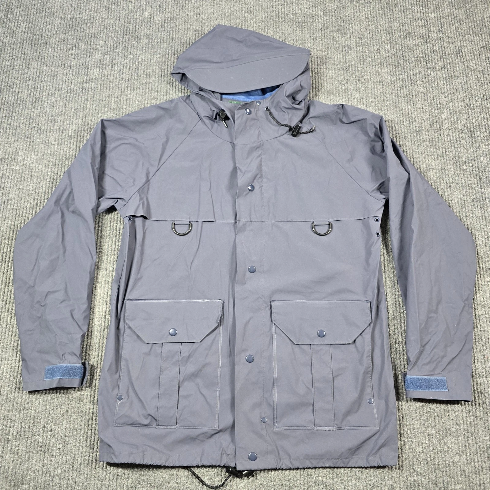 Cabelas Jacket Mens Small Hooded Waterproof PVC Rain Coat Outdoor Gear Pockets
Opens in a new window