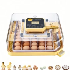 VEVOR 48 Egg Incubator Auto Turning Egg Candler Temperature & Humidity Control