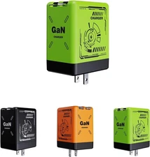 2-in-1 GaN 120w Fast Charger,Retractable Scalable Max Super Fast Charger Module