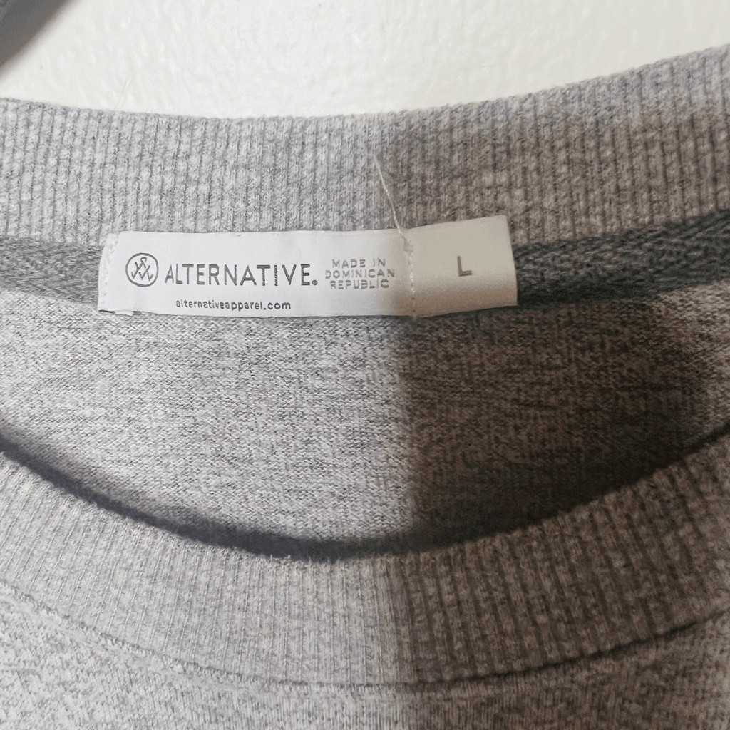 Alternative Apparel Gray Heathered Longsleeve top… - image 3