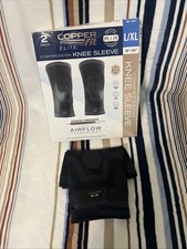 Copper Fit Elite Knee Sleeve 2 Pack Compression Brace L/XL New Open Box