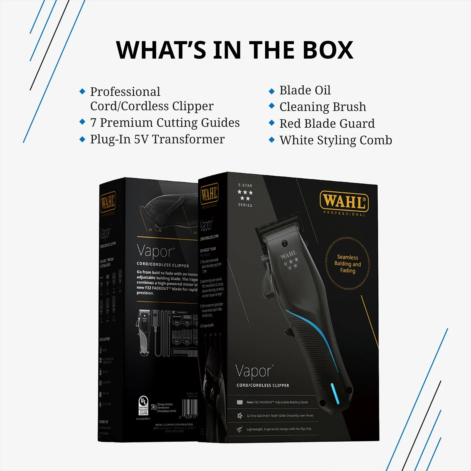 Wahl Professional 5-Star Series Vapor Cord / Cordless Clipper