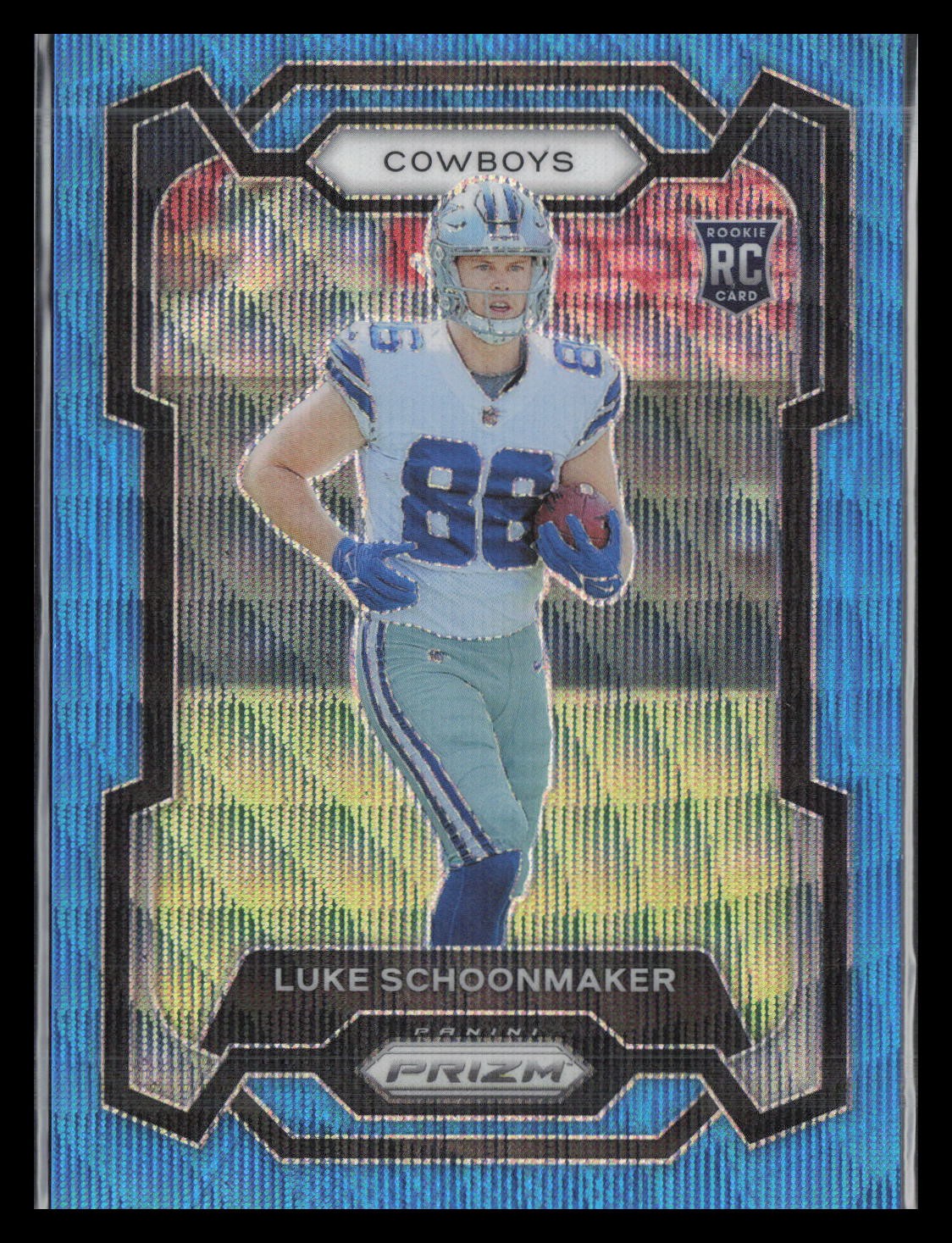 2023 Panini Prizm #325 Luke Schoonmaker Blue Wave #/199 Rookie
