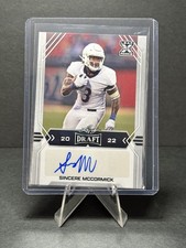 Sincere McCormick Auto 2022 Leaf Draft Autographs #BA-SM2 Rookie RC Raiders UTSA