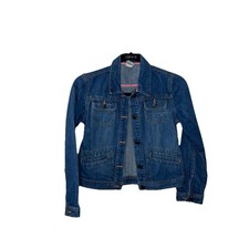 Old Navy Denim Jean Jacket Blue Button Front Size Large Girls Kids Medium Wash