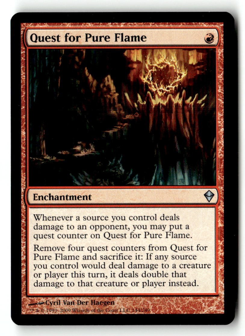 Quest for Pure Flame Zendikar [ZEN - 144] Magic Uncommon LP