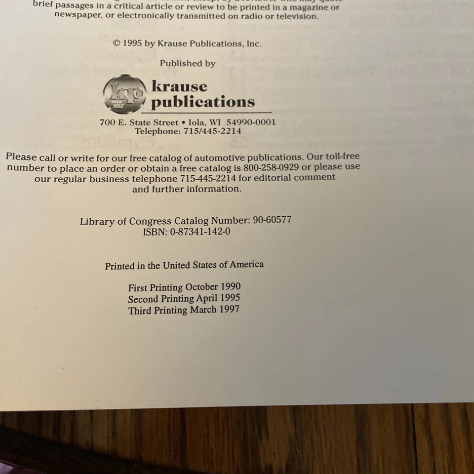 Chrysler Dodge Plymouth Desoto Imperial Care Catálogo Primera Edición Foto 3 de 4