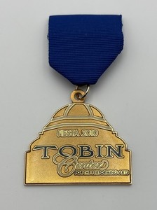 2010 Fiesta Medal Tobin Center For The Performing Arts Theatre Blue & Gold Pin
