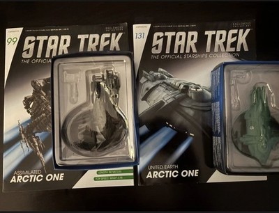 Bundle Borg Assimilated Arctic One + United Earth Arctic One Eaglemoss Star Trek