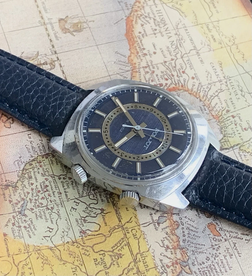 Authentic Vintage Poljot Alarm wristwatch USSR ,18 j.Cal 2612.1 Serviced - Image 2 of 4