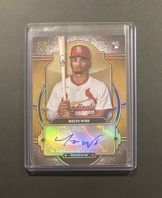 2024 Topps Triple Threads Masyn Winn Gold Rookie Auto /25 Cardinals #RA-MW