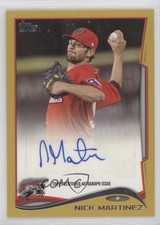 2014 Topps Pro Debut Auto Gold 49/50 Nick Martinez #PDA-NM Auto 0q65