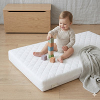 EXTRA THICK Travel Cot Mattress with Quilted Breathable Cover 95x65x5cm Toddlers