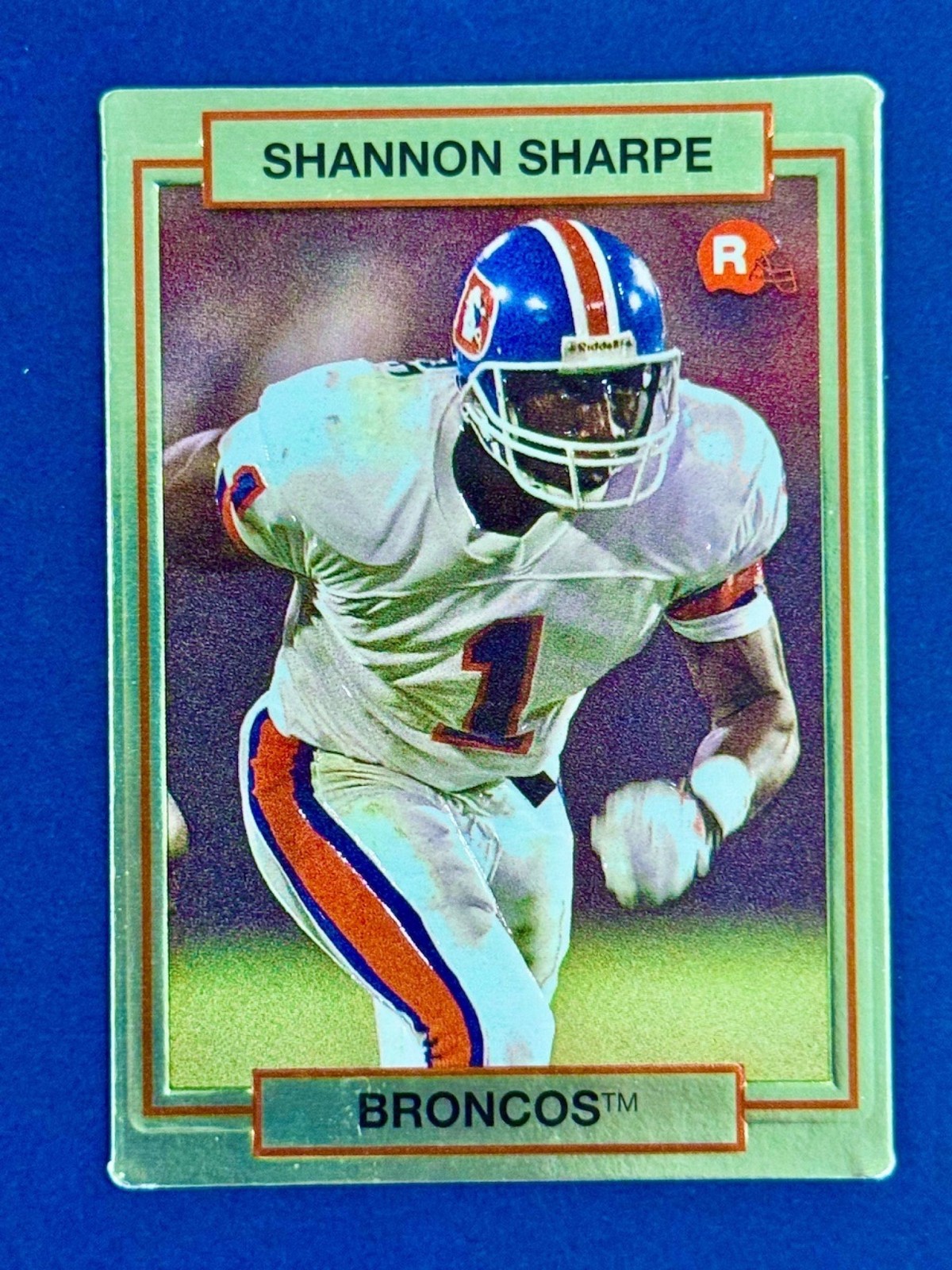 1990 Action Packed Football Rookie/Update Shannon Sharpe #46 RC Denver Broncos