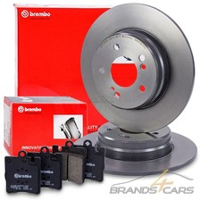 BREMBO BREMSSCHEIBEN +BELÄGE HINTEN FÜR MERCEDES C-KLASSE W203 CLK E-KLASSE W210