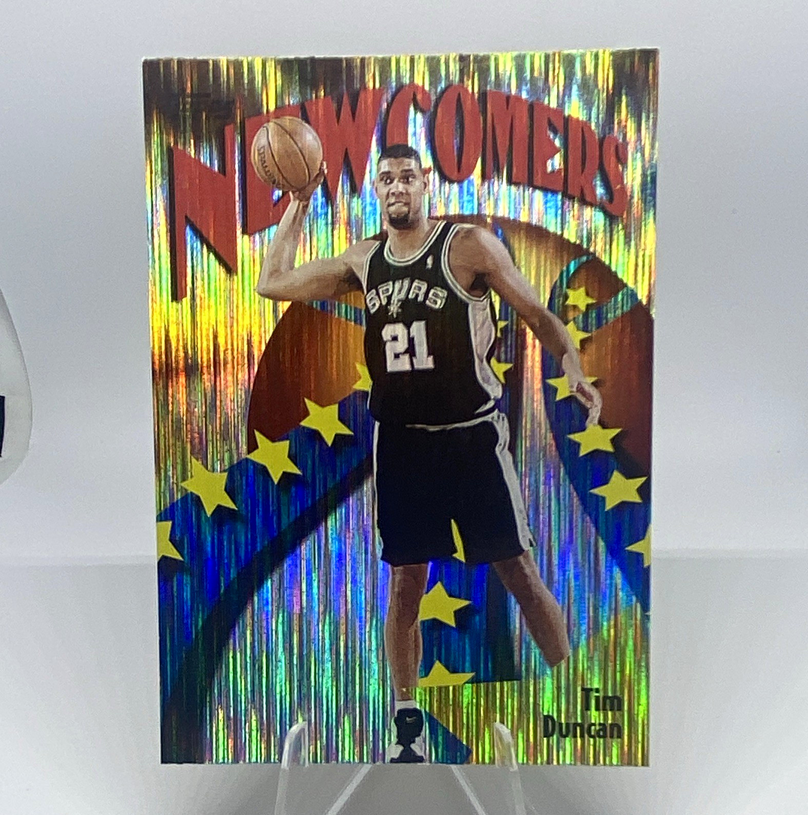 Topps 1997-98 Stadium Club Newcomers Tim Duncan #SB26 Spurs Insert
