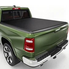 Soft Roll Up Truck Bed Tonneau Cover Compatible with Dodge New Body Fleetside