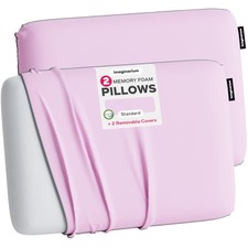 Imaginarium 2 Pack Memory Foam Pillows for Bed - 16" x 24" Standard/Queen F...