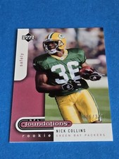 NICK COLLINS - 2005 UPPER DECK NFL FOUNDATIONS - ROOKIE CARD #114 /399. rookie card picture