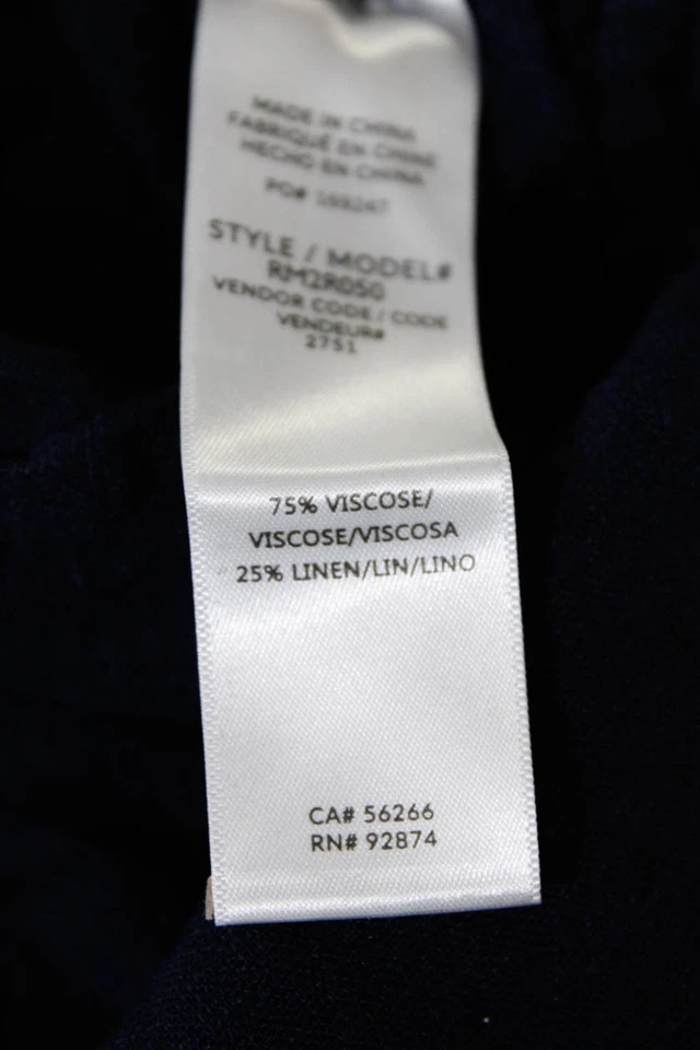 Splendid Womens Square Neck Sleeveless Wide Leg One Piece Jumpsuit Blue Size S - Image 4 of 4