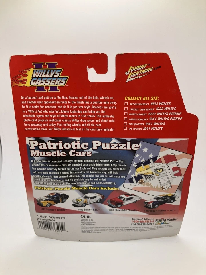 Johnny Lightning 1941 2004 camioneta Willys Willys Gassers diecast 1:64 Foto 2 de 4