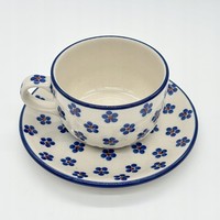 Tasse Handgefertigte Tasse Mit Untertasse Bunzlauer Keramik 200 Ml