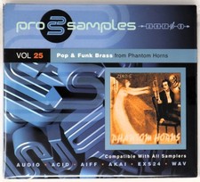 Zero-G Pro Samples 25 Pop Funk Brass Sample Library/Sound Library/Sampling 2 CD