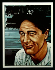 1983 TCMA 50 Years of New York Yankees All Stars Lou Gehrig Baseball Card NM