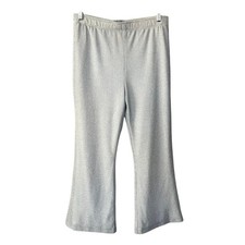 IC by Connie K Pull Up Artsy Pants Light Gray Size Large NEW Lined Crop Ankle
