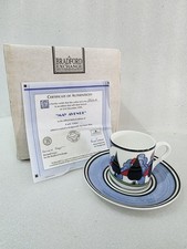 Wedgwood Clarice May Avenue Kaffee Cafe schicke Tasse und Untertasse Box und Echtheitszertifikat